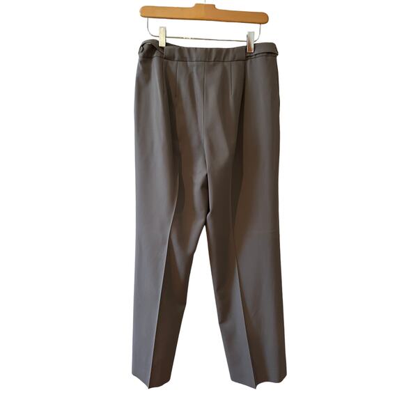 Talbots high waisted wool trousers taupe 6 - Picture 3 of 7